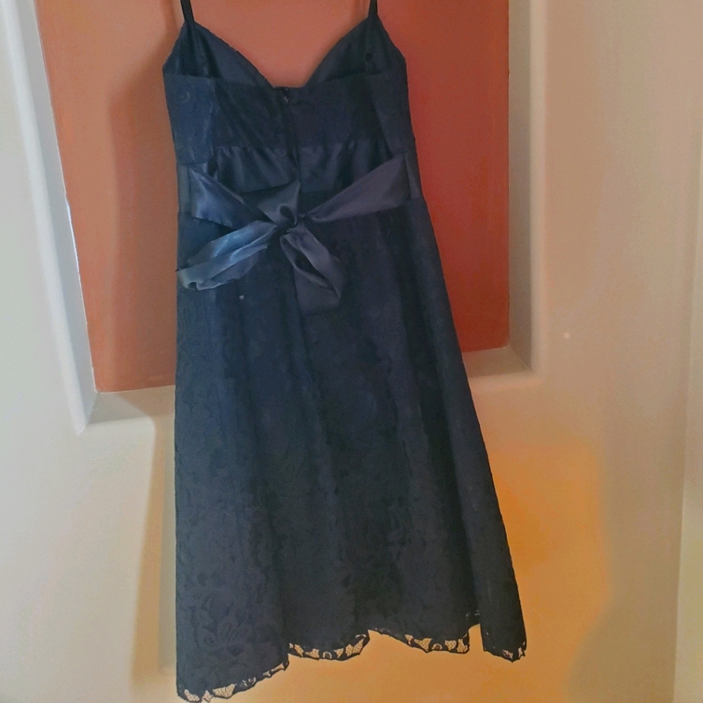 Black lace dress.